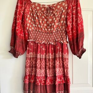 Spell and the Gypsy Mini Red Floral Dress